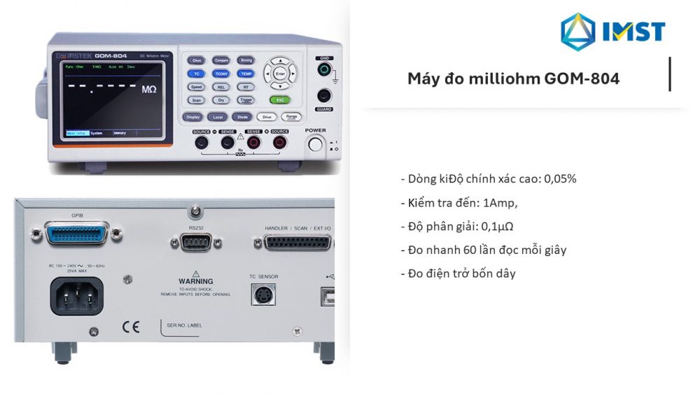 Máy đo milliohm GOM-804