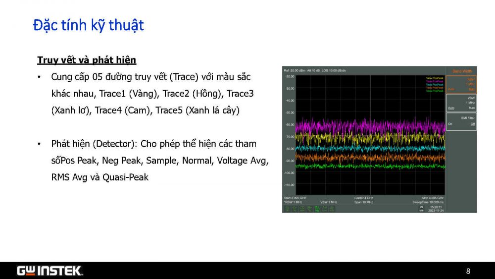 Truy vết (Trace) và phát hiện (Detecder) GSP-8800