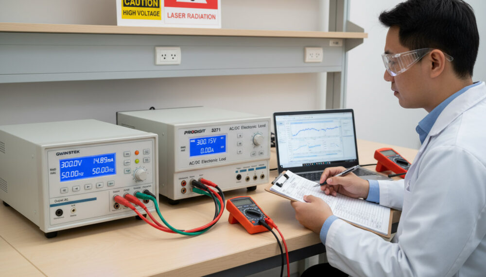 Hình ảnh minh họa hiệu chuẩn nguồn AC