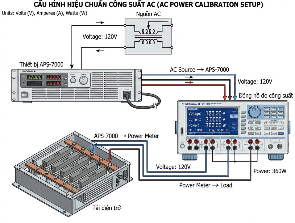 Quy trình hiệu chuẩn nguồn lập trình AC