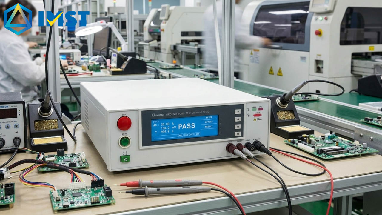 Ground Bond Tester dùng dòng điện lớn để đánh giá điện trở đường nối đất