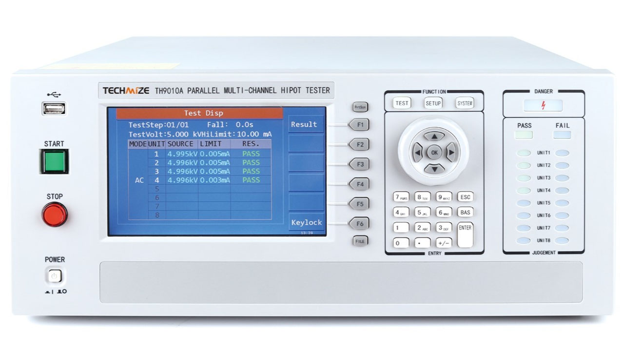 Tonghui/Techmize TH9010A Hipot Tester (AC/DC, IR (0.1MΩ-10GΩ))
