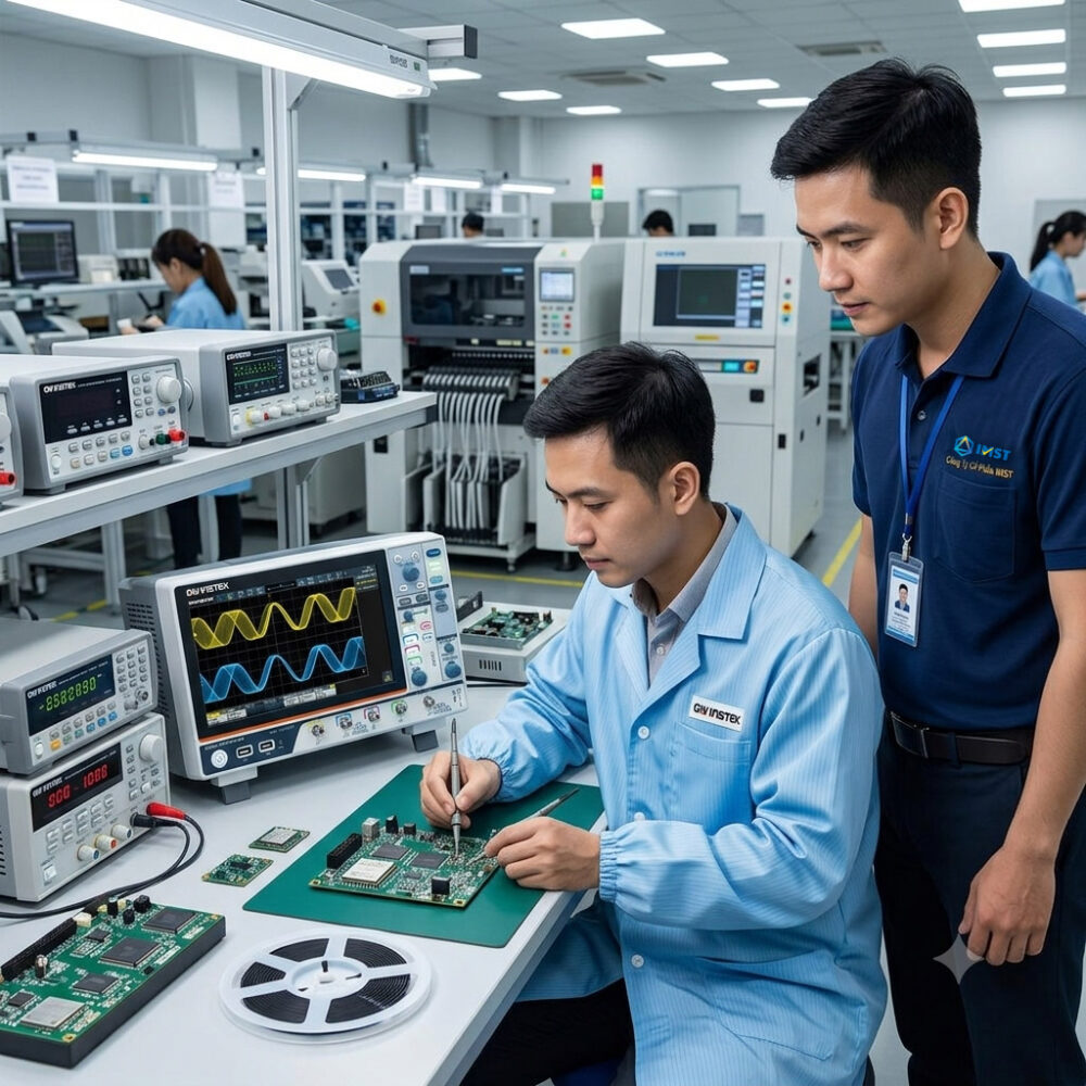 Máy hiện sóng GDS-2504HD sử dụng kiểm tra mạch PCA