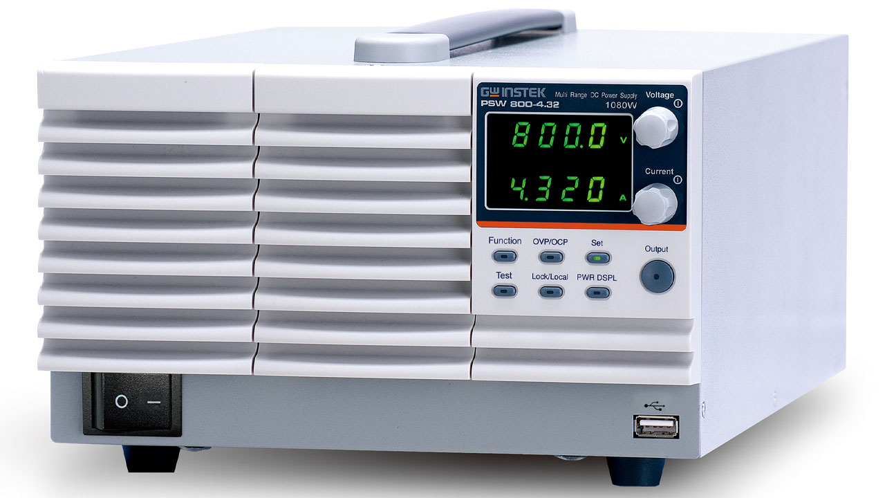 Bộ nguồn DC chuyển mạch lập trình được GW Instek PSW 800-4.32 (đa dải, 800 V, 4.32 A, 1080 W)